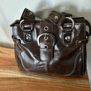 Hillard & Hanson leather shoulder bag